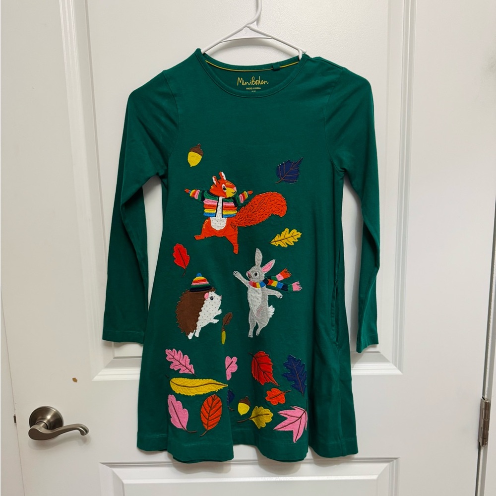 Mini Boden Hunter grew Long Sleeve dress